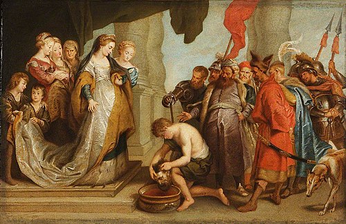 Queen Tomyris and the Head of Cyrus, 1849, 