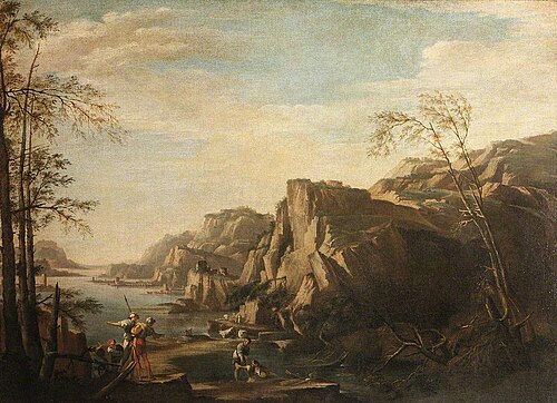 Coast Scene with Banditti, 1650, 