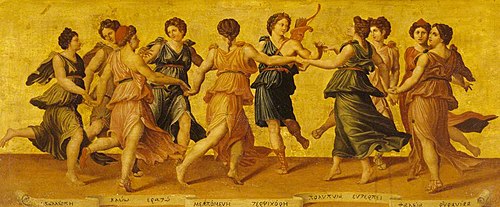 Apollo and the Muses Dancing, 1849, 