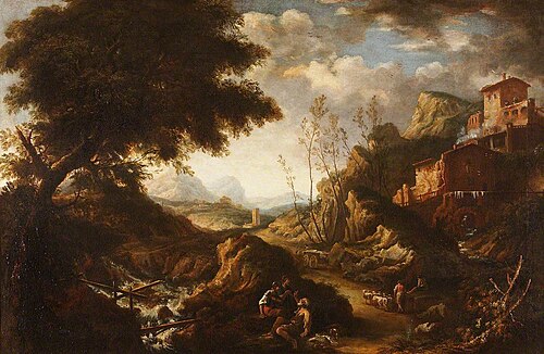 Landscape with a Torrent, 1649, 