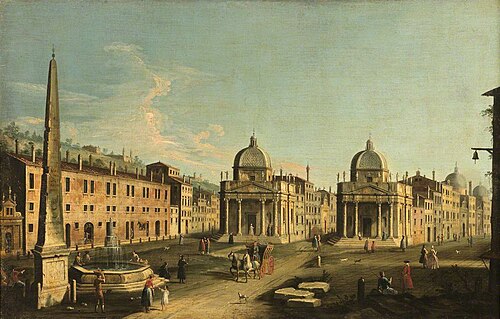 Piazza del Popolo, Rome, 1749, 