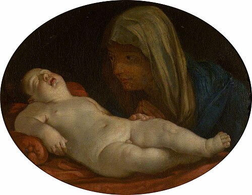 The Virgin adoring the Sleeping Infant Christ, 1849, 