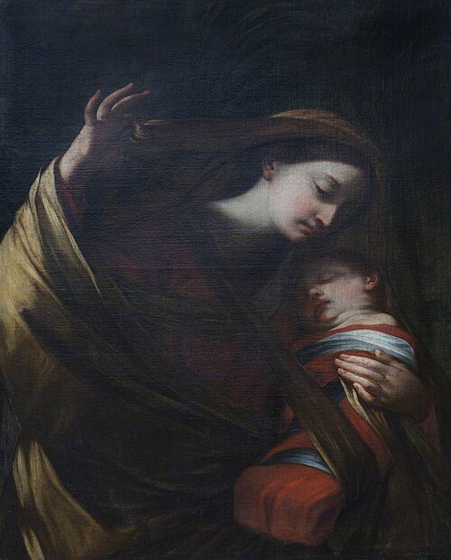 Detail of Madonna and Child from the Flight into Egypt (after Reni), 1749, 