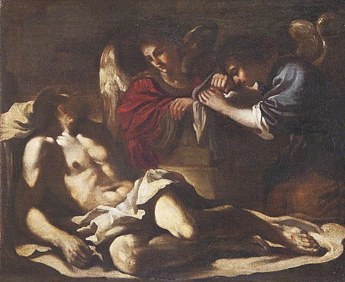 The Dead Christ mourned by Angels, 1649, 