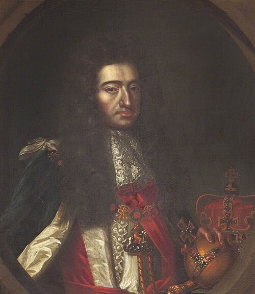 King William III (1650–1702), in Garter Robes, 1695, 
