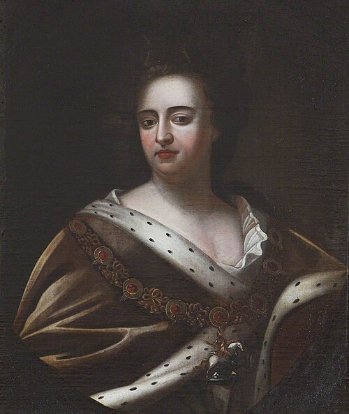 Queen Anne (1665–1714) in Garter Robes, 1714, 