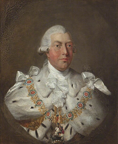 King George III (1738–1820) wearing Garter robes, 1814, 
