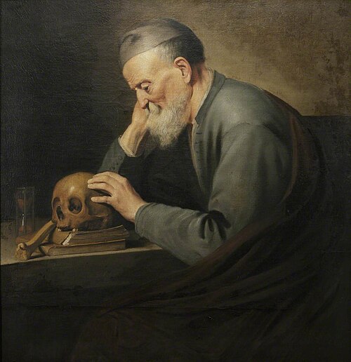 A Philosopher contemplating Mortality, 1661, 