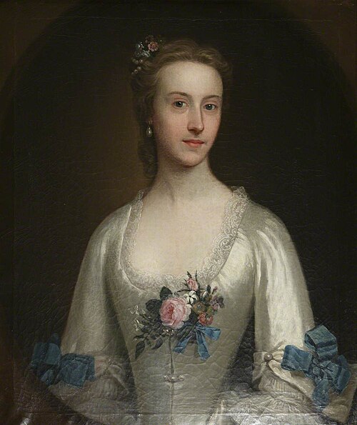 An Unknown Lady, possibly Miss White, 1745, 