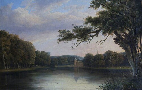 Blickling Hall from the Lake, 1849, 