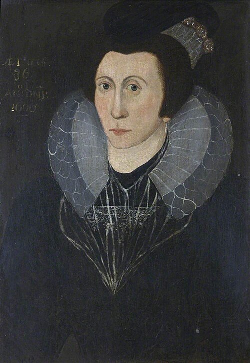 An Unknown Elizabethan Lady, aged 36, 1600, 