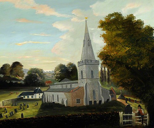 Old Ticknall Church, 1849, 