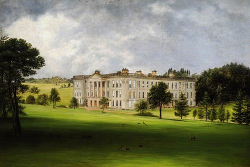 A South-east View of  Calke Abbey, Derbyshire, 1885, 