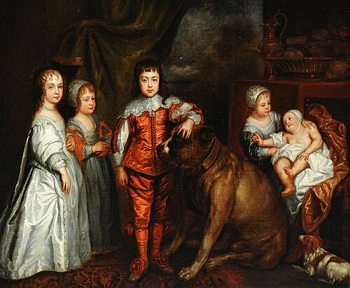 The Five Eldest Children of King Charles I, 1849, 