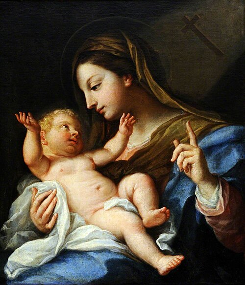 The Virgin showing the Christ Child the Cross, 1700, 