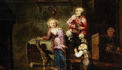 A Peasant Family in a Kitchen, 1649, 
