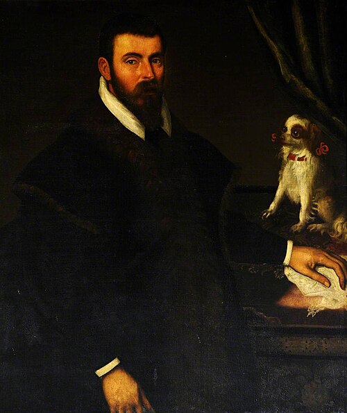 A Gentleman with a Miniature Spaniel, 1600, 
