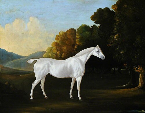 A White Stallion in a Landscape, 1820, 