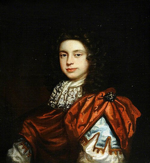 An Unknown Young Man wearing a Red Cloak and a Lace Cravat, 1692, 