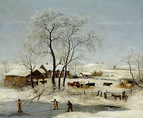 A Farmstead in Winter, 1849, 