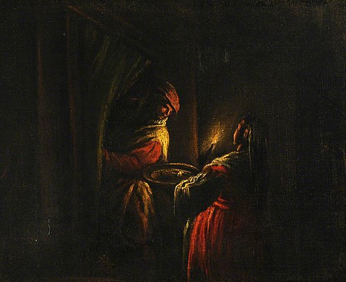 Figures in a Candlelit Interior, 1580, 