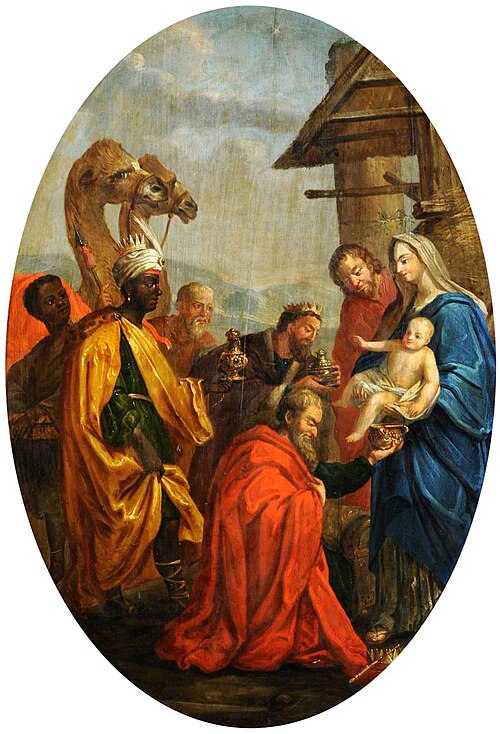 Adoration of the Three Kings (firescreen), 1749, 