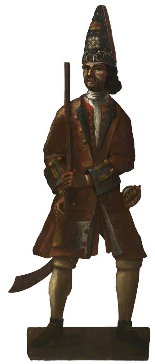 A Guardsman of the Scots Guards (dummy board/silent companion), 1716, 
