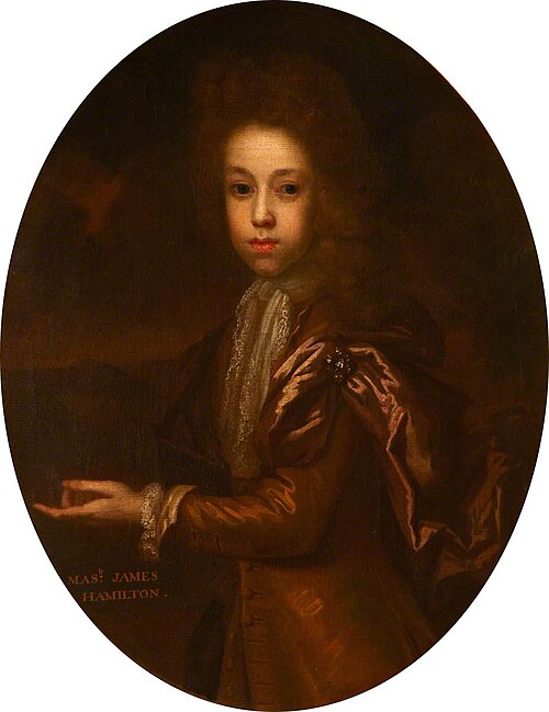 James Hamilton (1688 - 1704), as a child, 1695, 