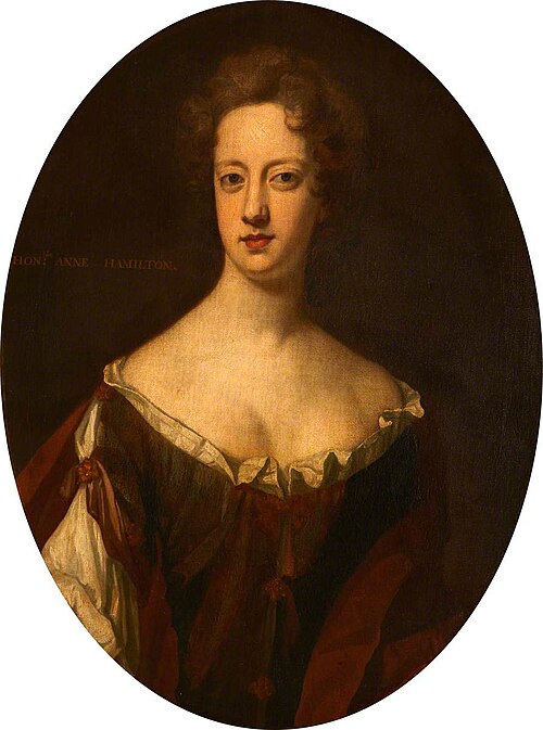 Anne Hamilton, Mrs Michael Ward (m.1709), 1697, 