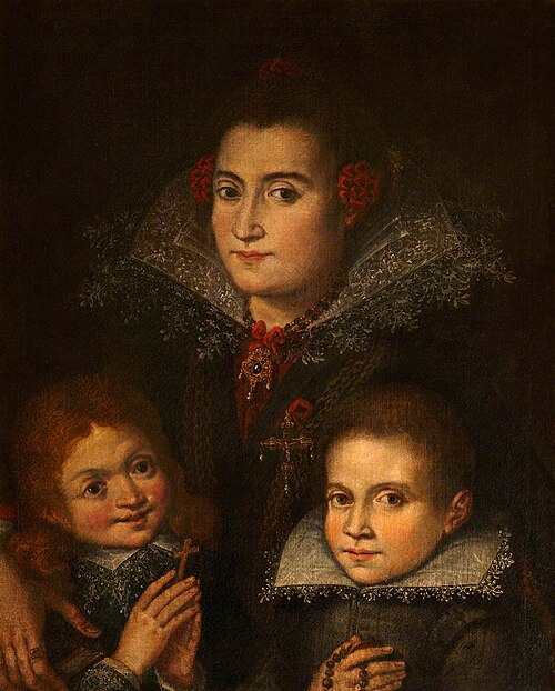 An Unknown Mother with Two Children, 1600, 