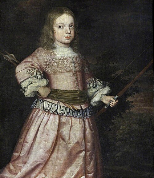 Possibly Davenport Lucy (1659/60 - 1690) with a Bow and Arrow, 1660, 