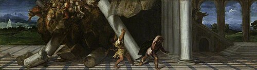 Samson pulling down the Temple, 1514, 