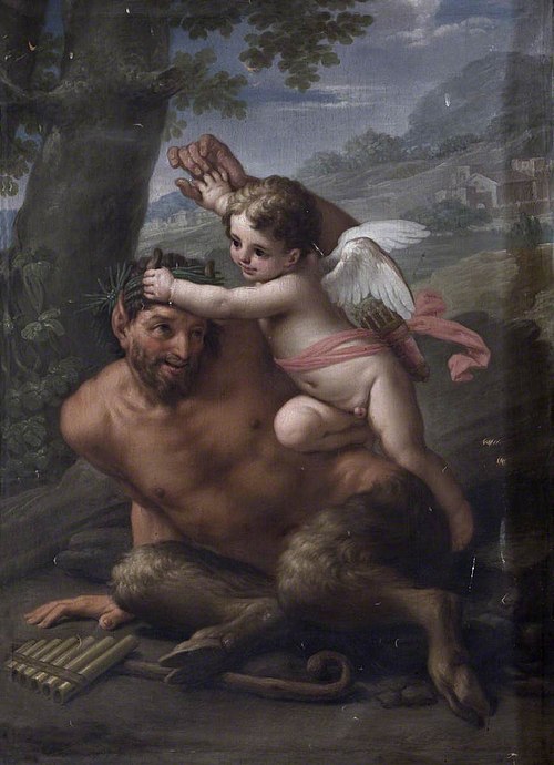 Cupid attacking a Satyr (after Francesco Mancini), 1759, 
