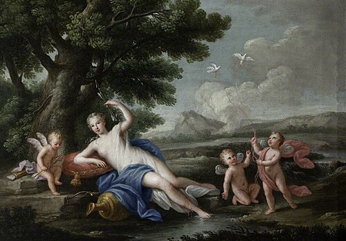 Venus and Three Cupids in a Landscape, 1759, 