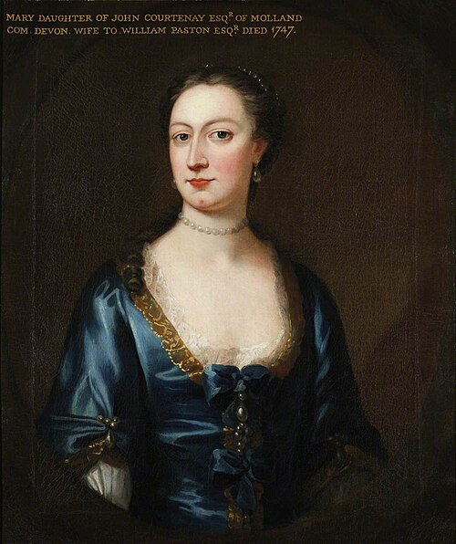 Mary Courtenay, Mrs William Paston (d.1747), 1738, 