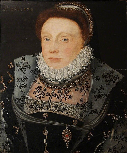 An Unknown Lady, once called Catherine Parr and then Katherine Vaux, Lady Throckmorton, 1576, 