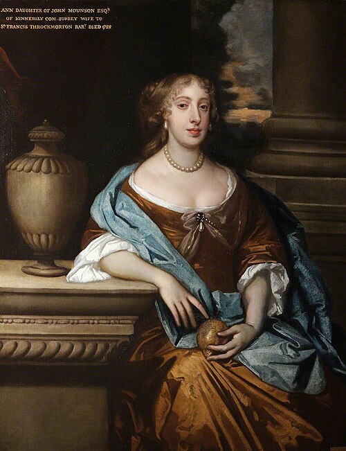 Anne Monson, Lady Throckmorton (d.1728), 1699, 