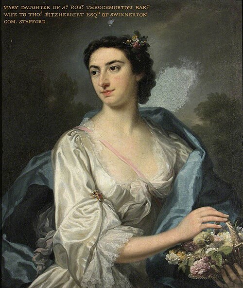 Mary Teresa Throckmorton, Mrs Thomas Fitzherbert, 1743, 
