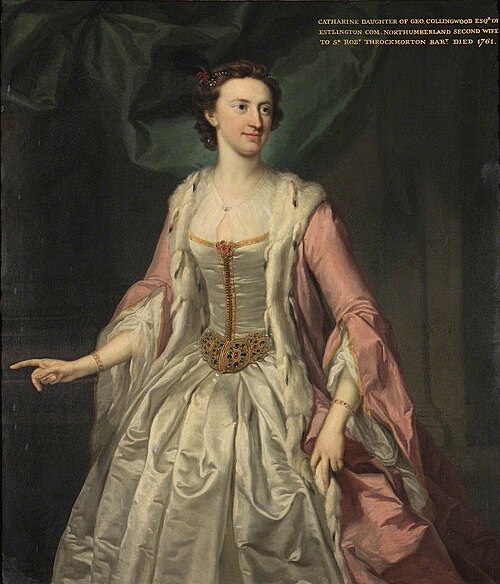 Catherine Collingwood, Lady Throckmorton (d.1761), 1742, 