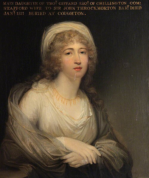 Maria Catherine Giffard, Lady Throckmorton (1762 - 1821), 1800, 