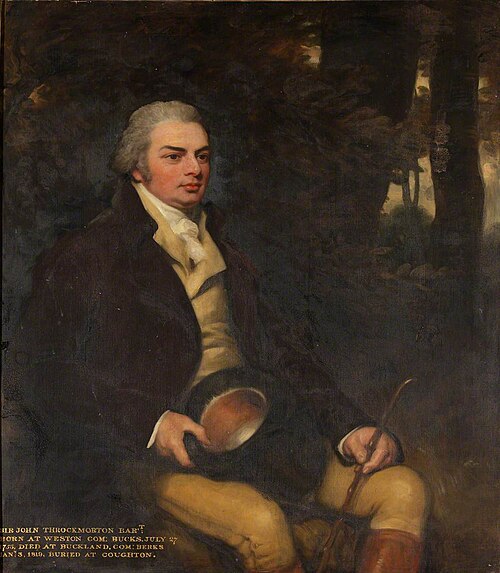 Sir John Throckmorton, 5th Bt (1754-1819), 1796, 