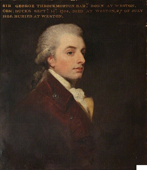 Sir George Throckmorton, 6th Bt (1754-1826), 1787, 