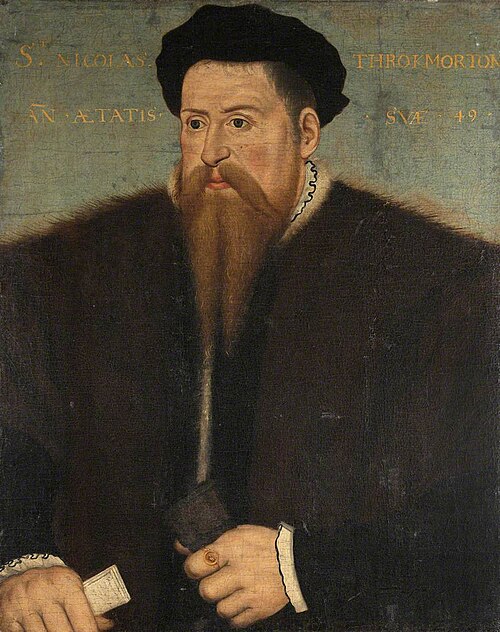 Sir Nicholas Throckmorton (1515-1571), aged 49, 1564, 