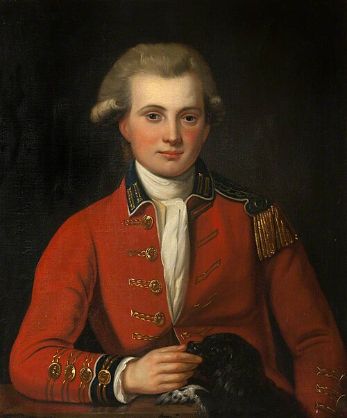 An Unknown Young Gentleman in Military Uniform, 1784, 