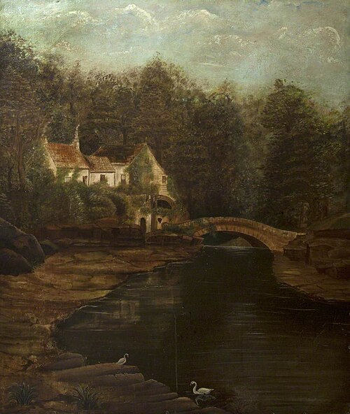 The Watermill at Jesmond Dene, 1849, 