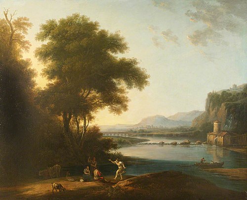 River Landscape (after Claude Lorrain), 1680, 