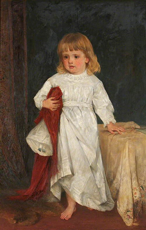 Olive Mary Wolryche-Whitmore, later Mrs Eustace Scott Hamilton-Russell (1879-1951), as a child, 1881, 
