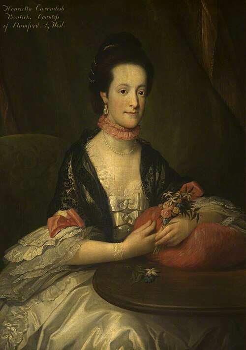 Lady Henrietta Cavendish-Bentinck, Countess of Stamford (1737-1827), 1763, 