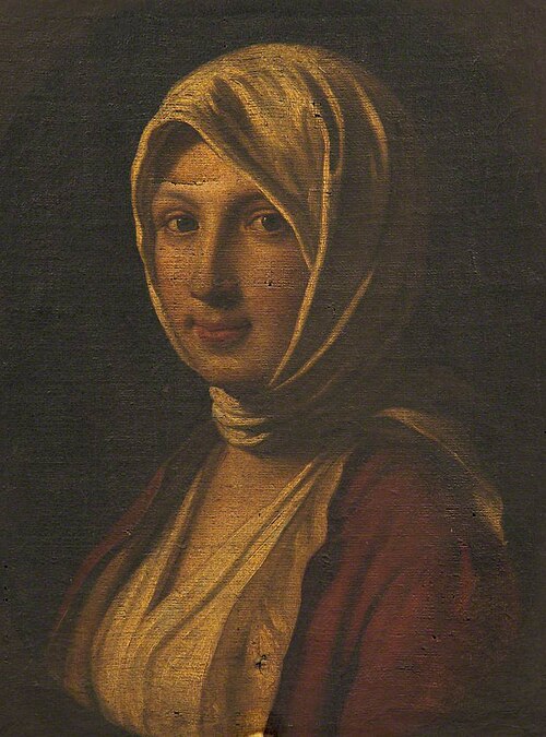 An Unknown Lady in a White Headscarf, 1849, 