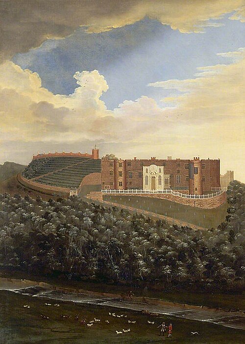 View of Dunster Castle, Somerset, 1714, 